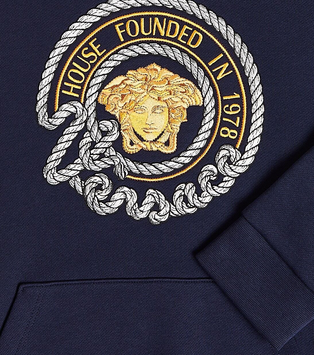 Medusa cotton jersey hoodie | Versace Kids