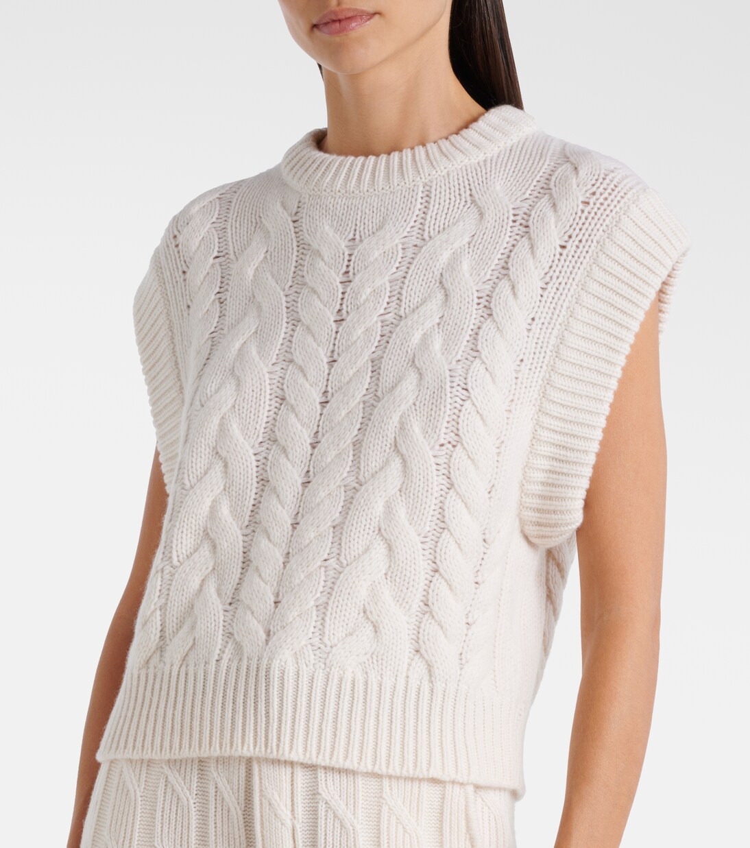 Pull sans manches Hayley en cachemire | Lisa Yang