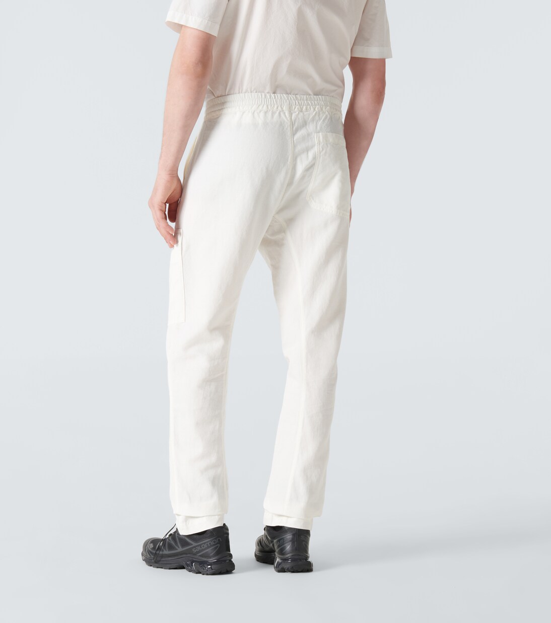 Pantalon droit en coton et lin | C.P. Company
