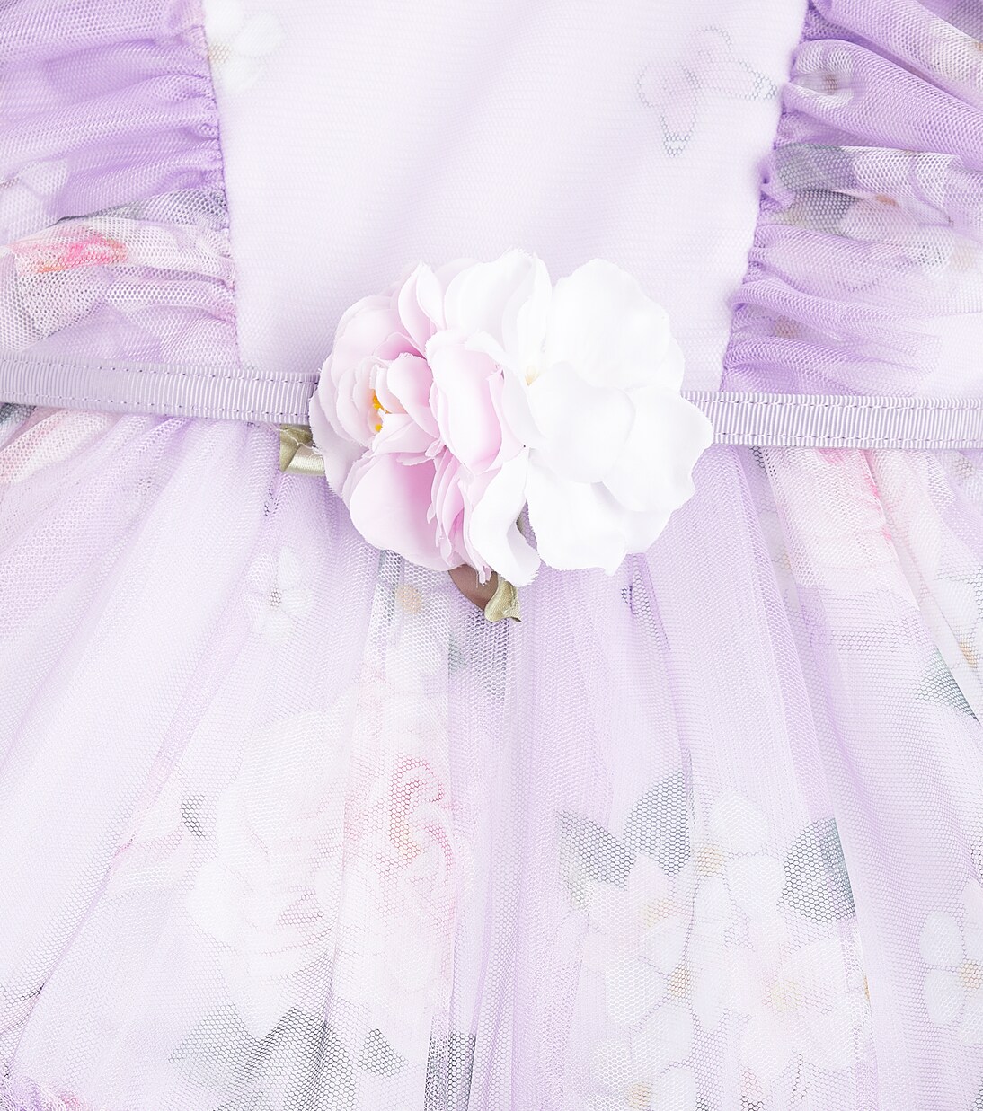 Floral tulle dress | Monnalisa