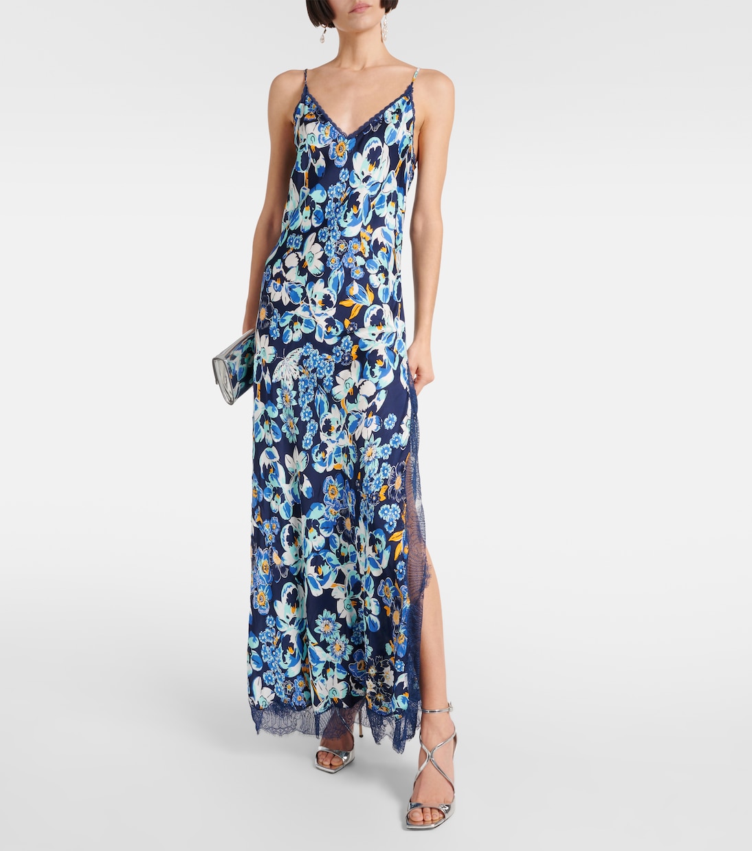 Robe midi à fleurs | Poupette St Barth