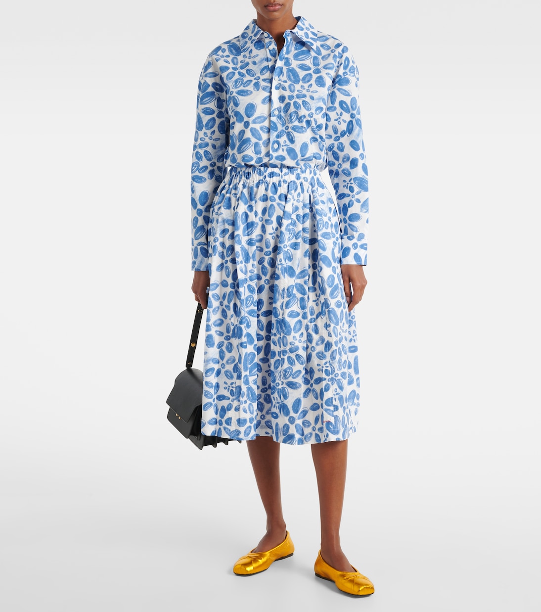 Little Bow leather ballet flats | Marni