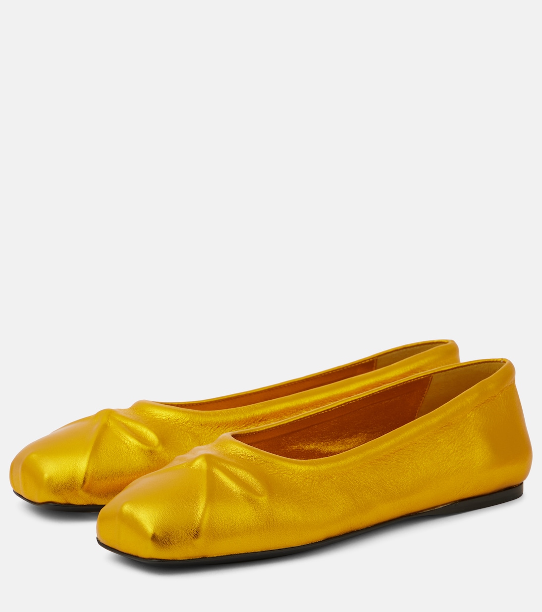 Little Bow leather ballet flats | Marni