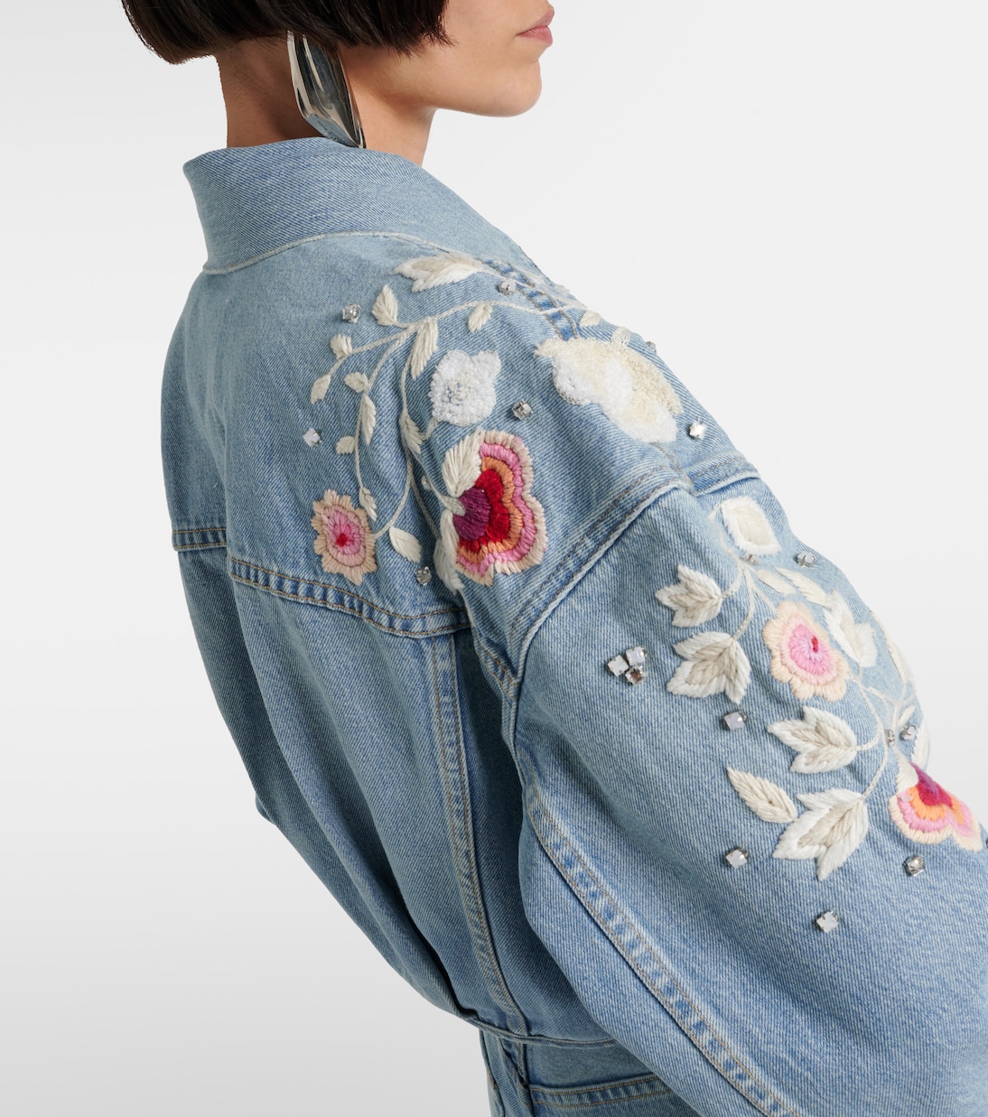Lena embroidered cropped denim jacket | Citizens of Humanity