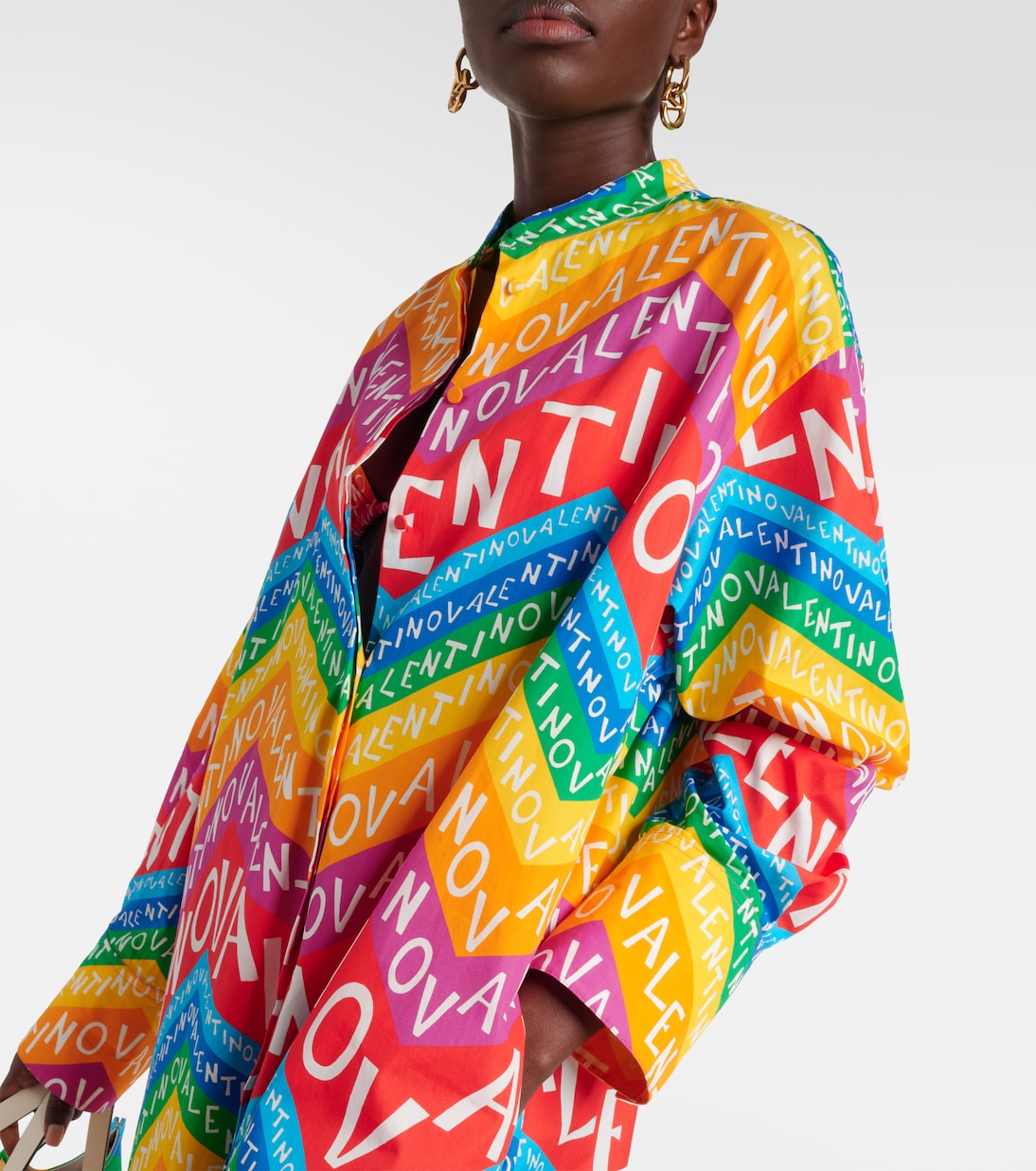 Hemdblusenkleid Valentino Chevron 24 | Valentino