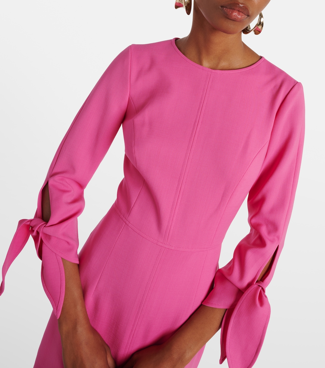 Midikleid aus einem Wollgemisch | Carolina Herrera