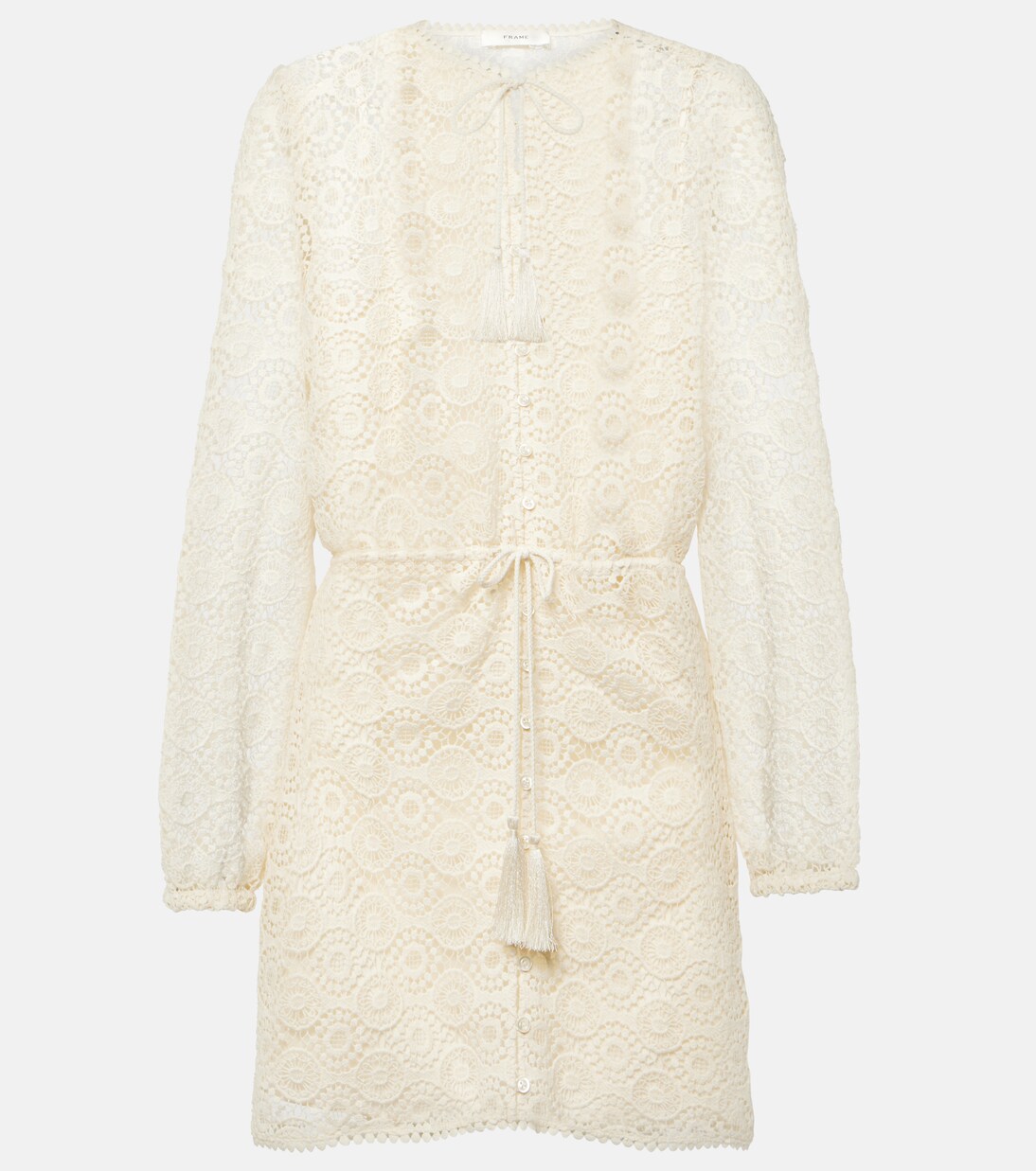 Robe en dentelle de coton | Frame