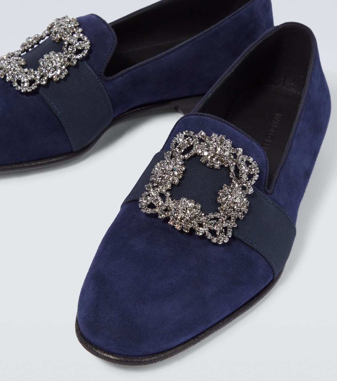 Carlton embellished suede loafers | Manolo Blahnik