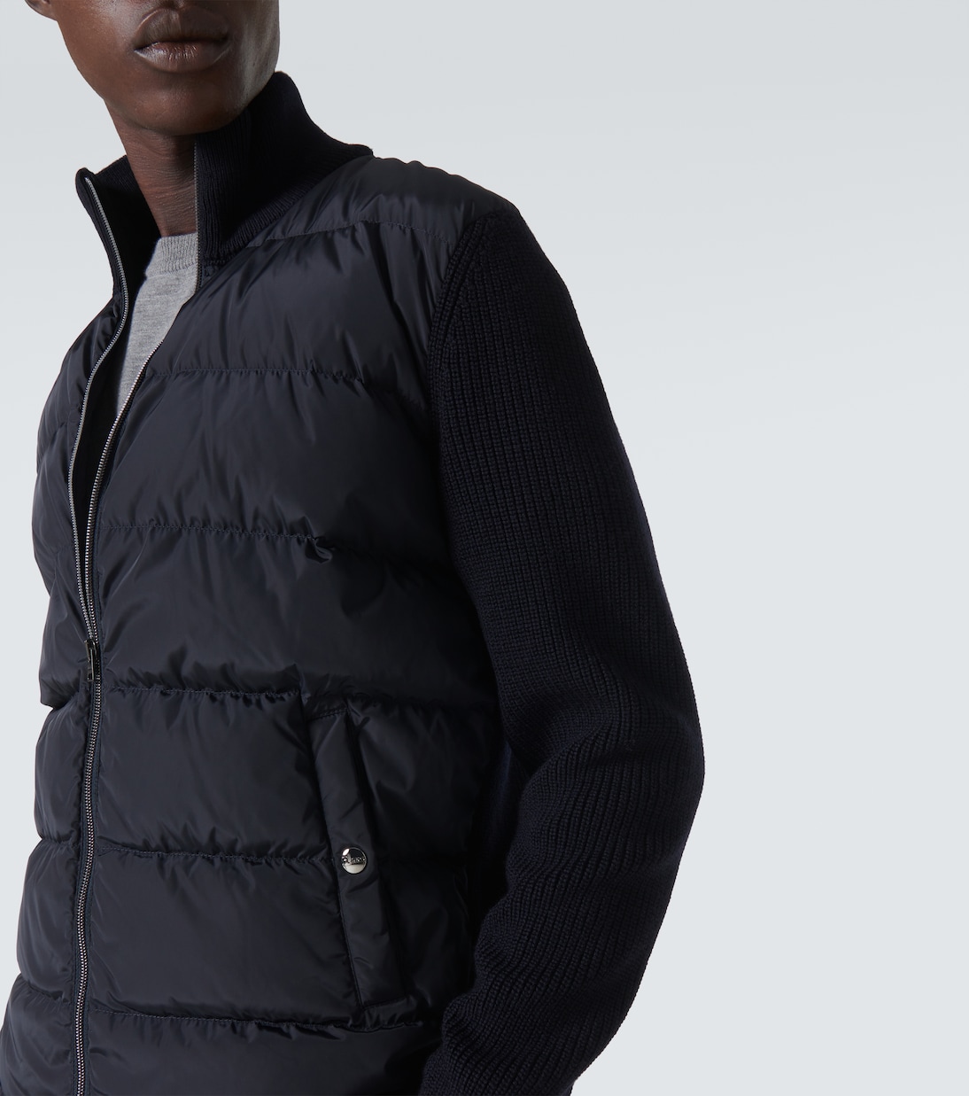 Wool-trimmed down jacket | Herno