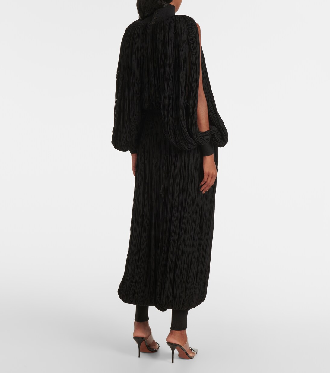 流苏羊毛阔腿裤 | Alaïa