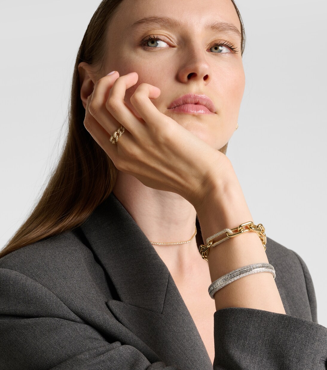 18kt gold bracelet with diamonds | Shay Jewelry