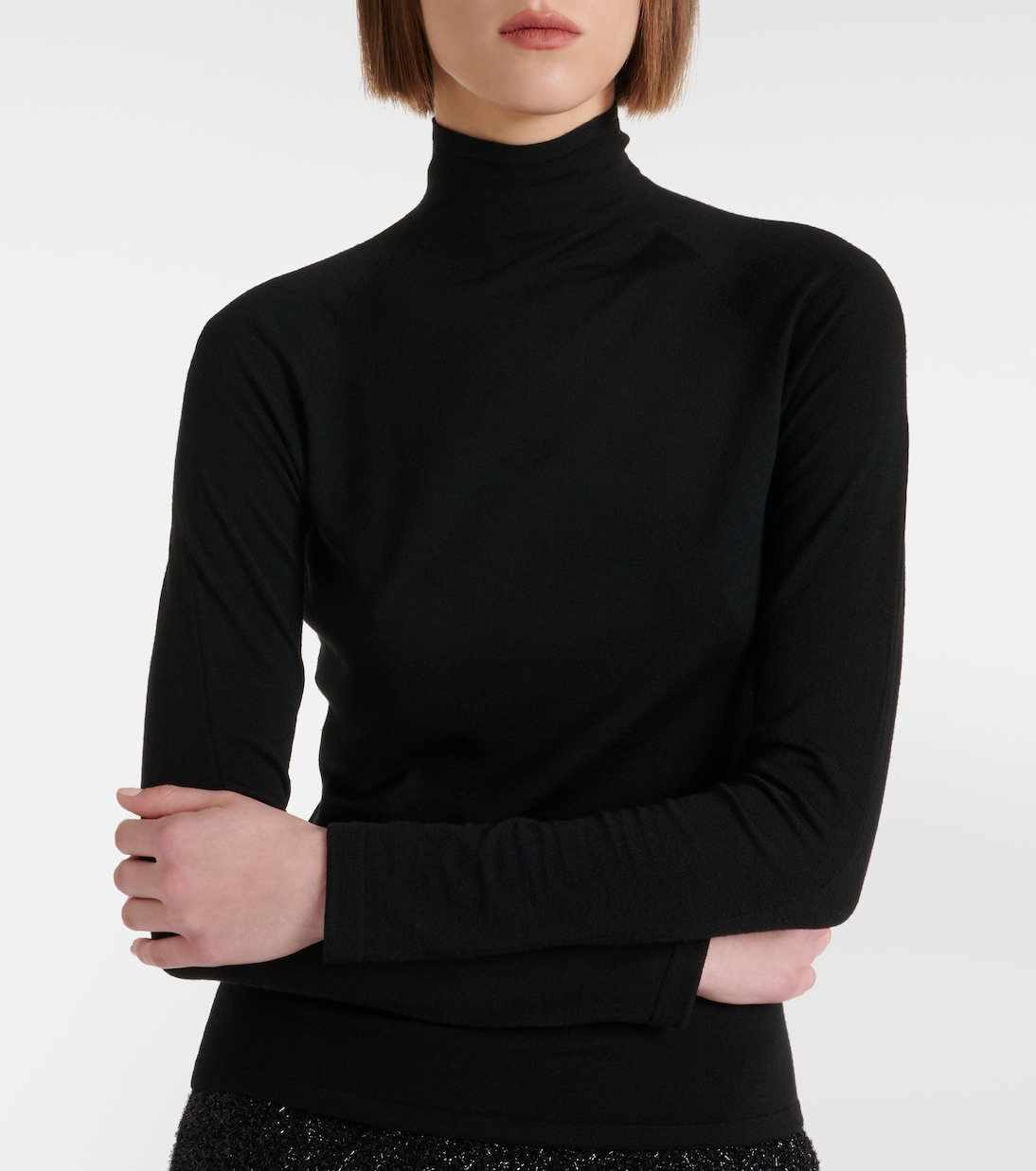 Honna wool turtleneck top | The Row