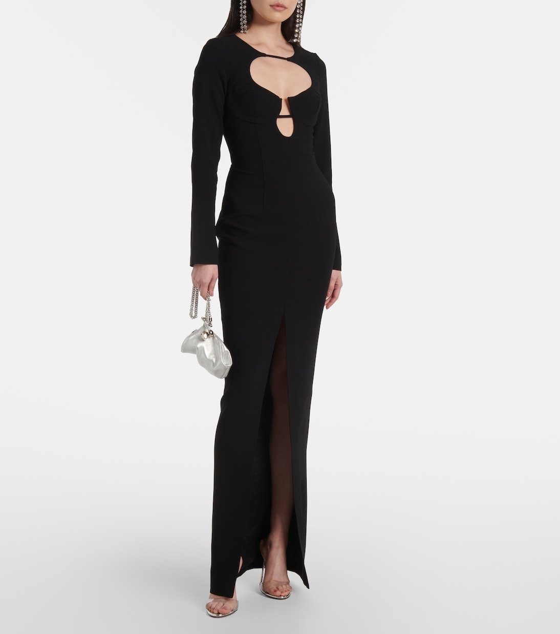 Maxikleid aus Crêpe | Rasario