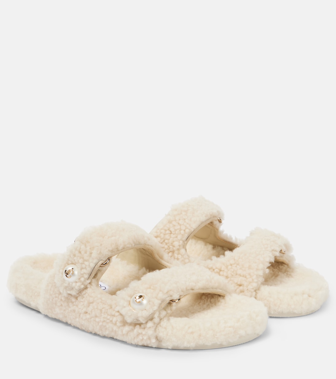 Sandalen Fayence aus Shearling | Jimmy Choo