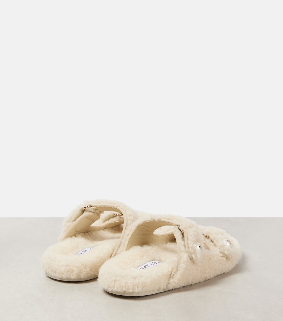 Sandalen Fayence aus Shearling | Jimmy Choo