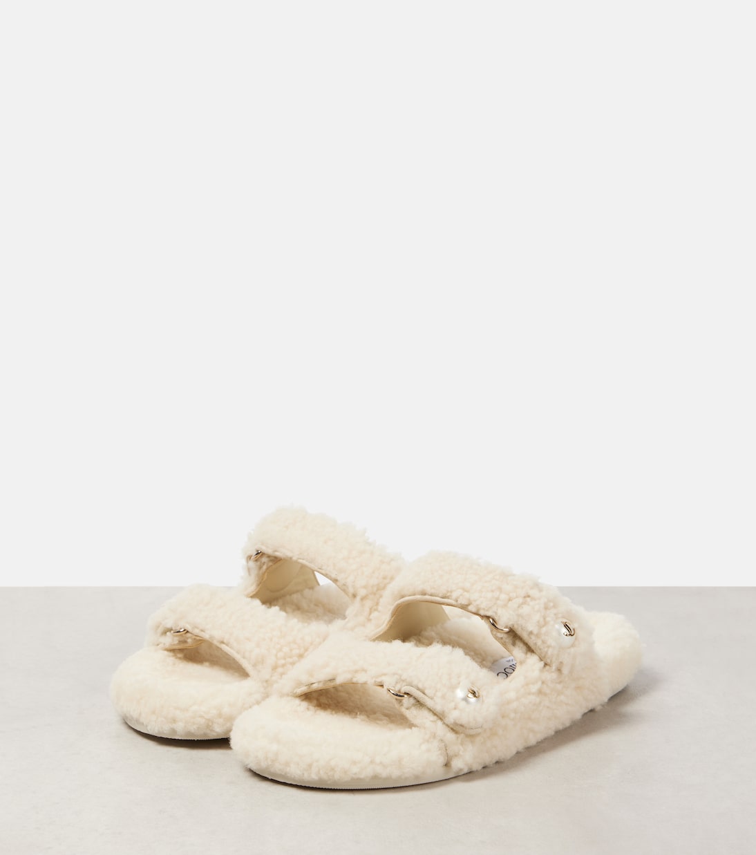 Sandalen Fayence aus Shearling | Jimmy Choo