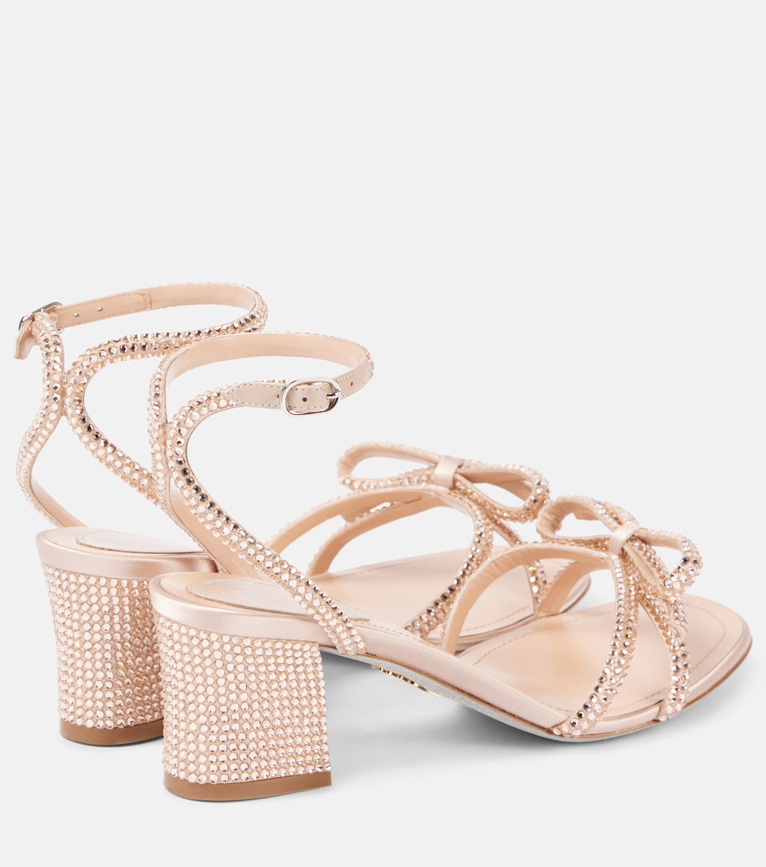 Sandalen 50 aus Satin mit Kristallen | Rene Caovilla