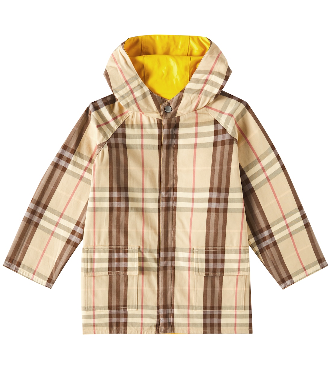 Burberry Check reversible cotton raincoat | Burberry Kids
