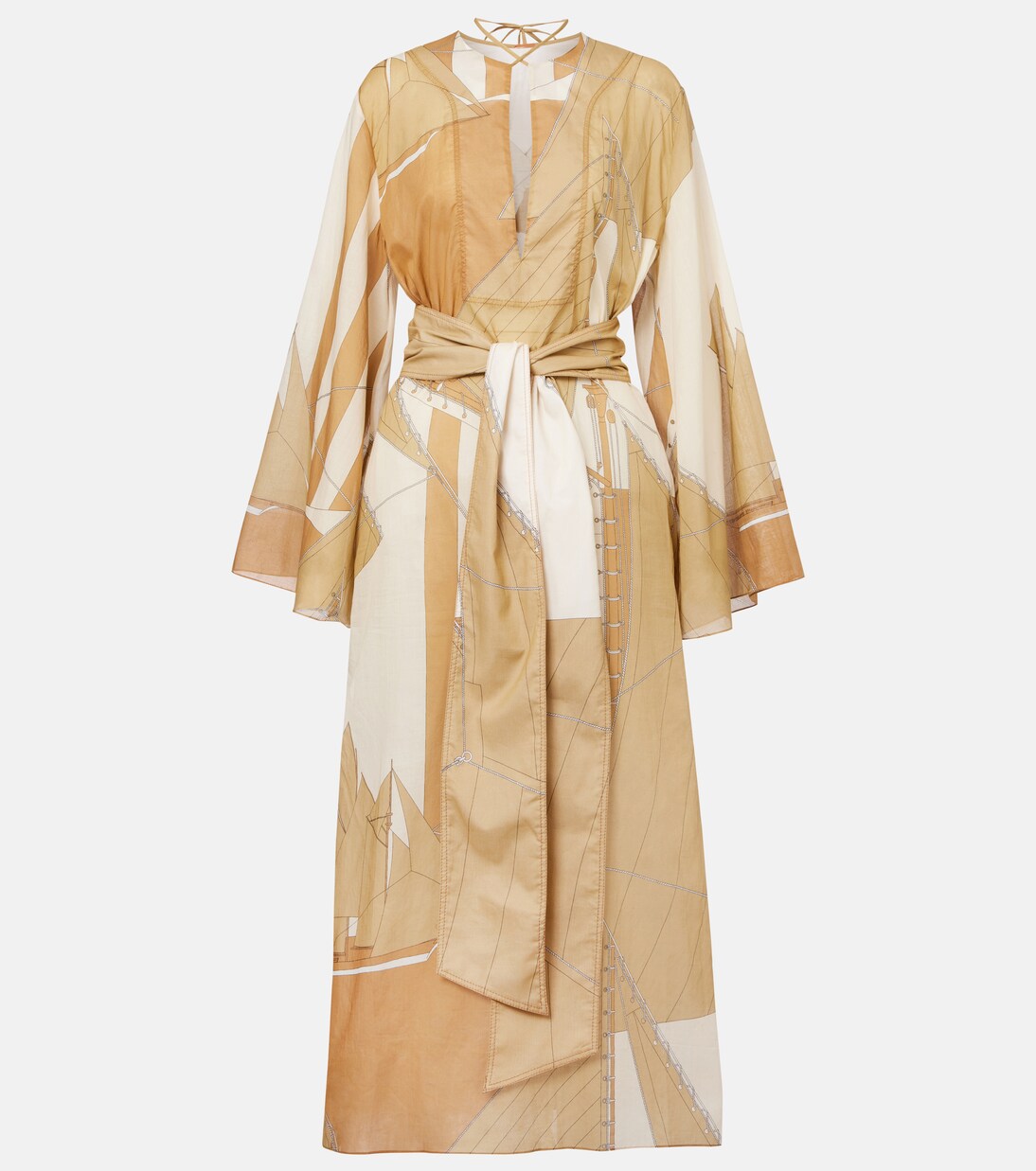 Aqua Cruiser cotton voile kaftan | Johanna Ortiz