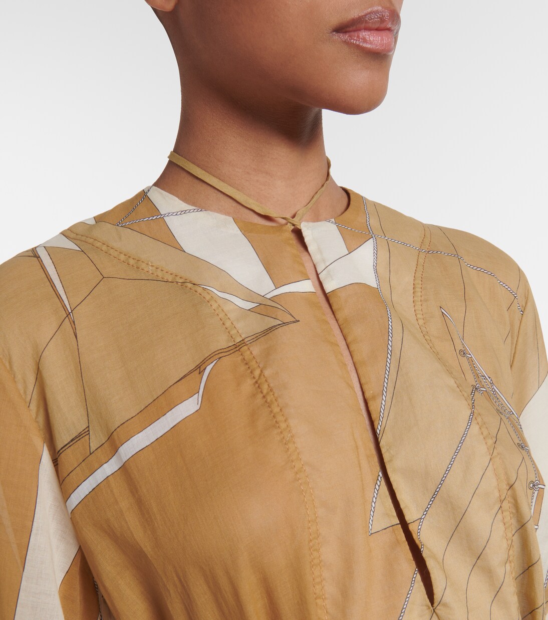 Aqua Cruiser cotton voile kaftan | Johanna Ortiz