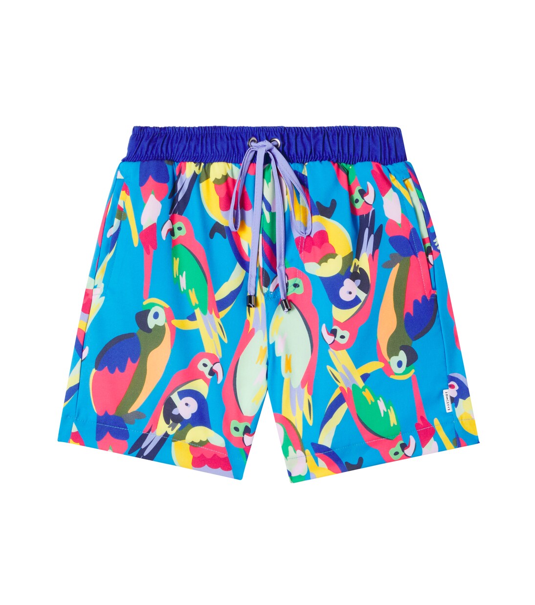 Squawk The Parrot printed swim trunks | Roarsome