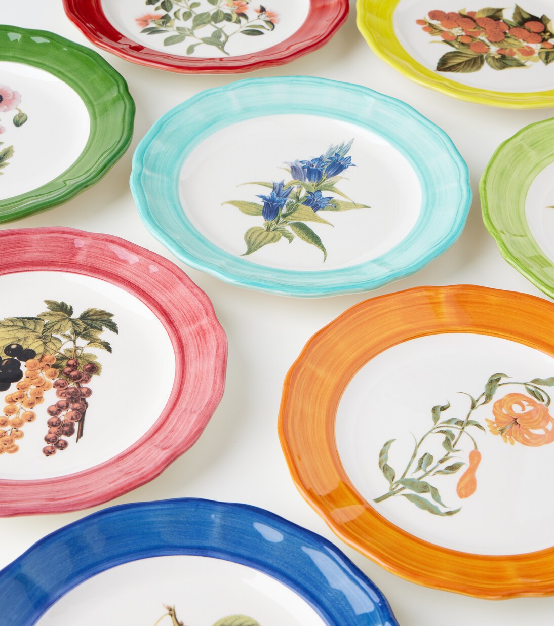 Botanica set of 4 ceramic plates | Les-Ottomans