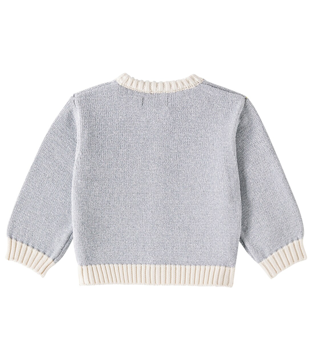Baby cotton-blend lamé cardigan | Tinycottons