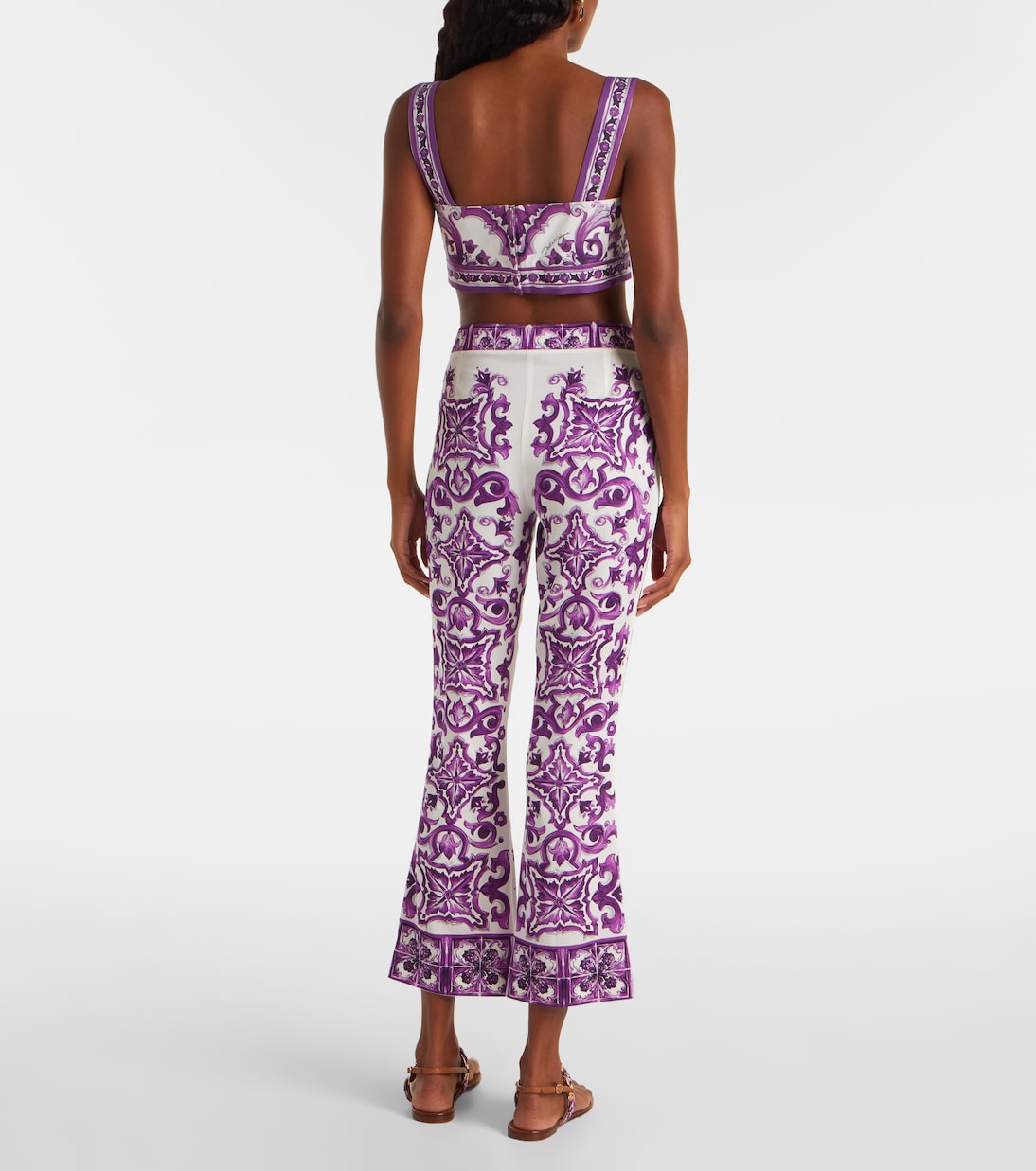 Majolica silk-blend culottes | Dolce&Gabbana