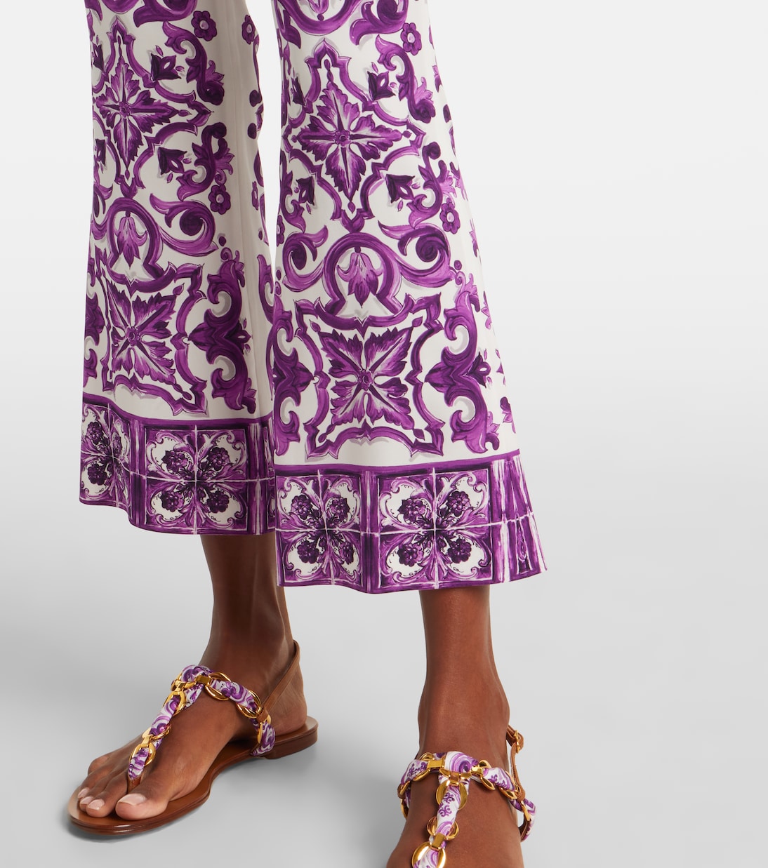 Majolica silk-blend culottes | Dolce&Gabbana