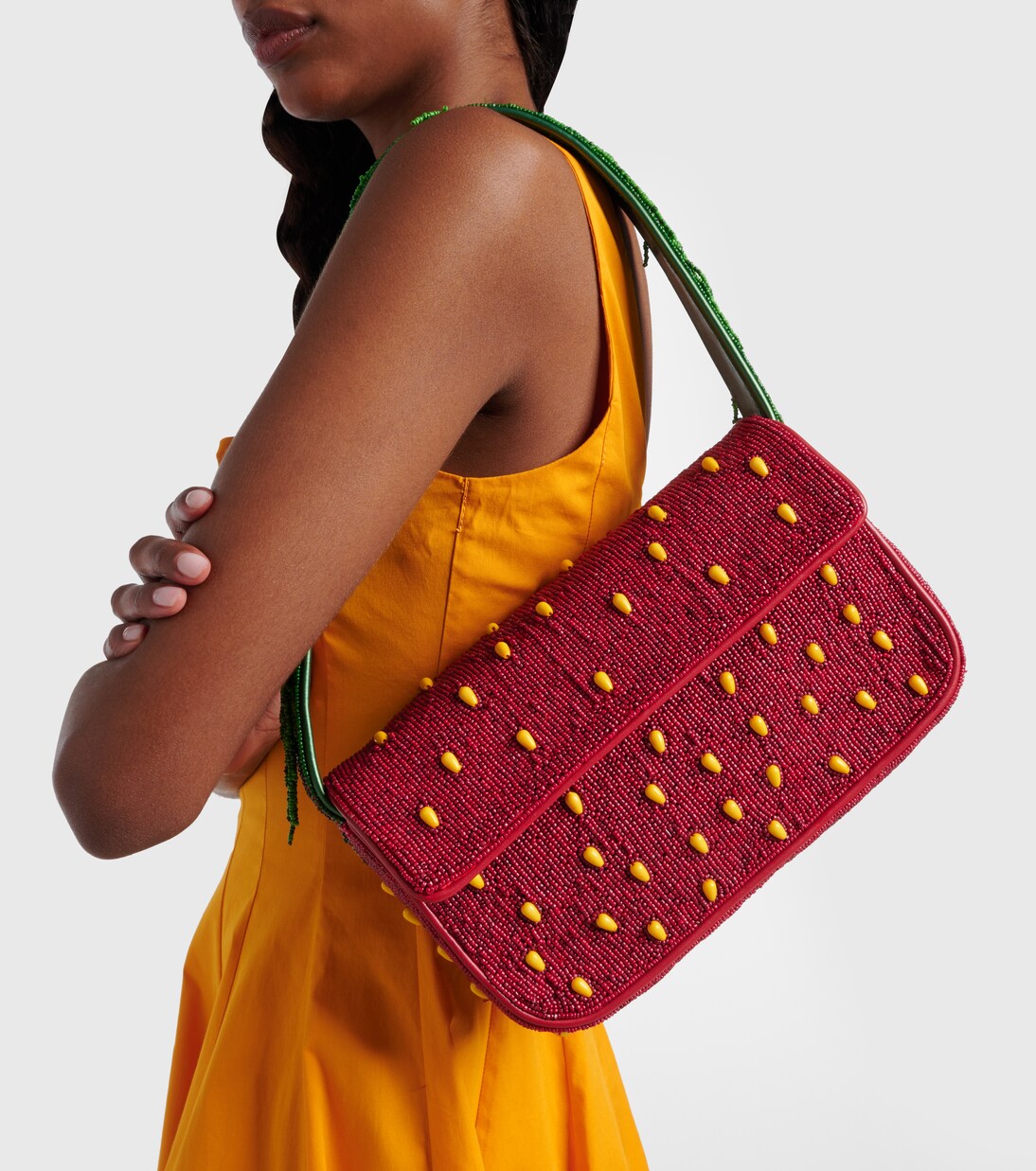 Tommy beaded shoulder bag | Staud