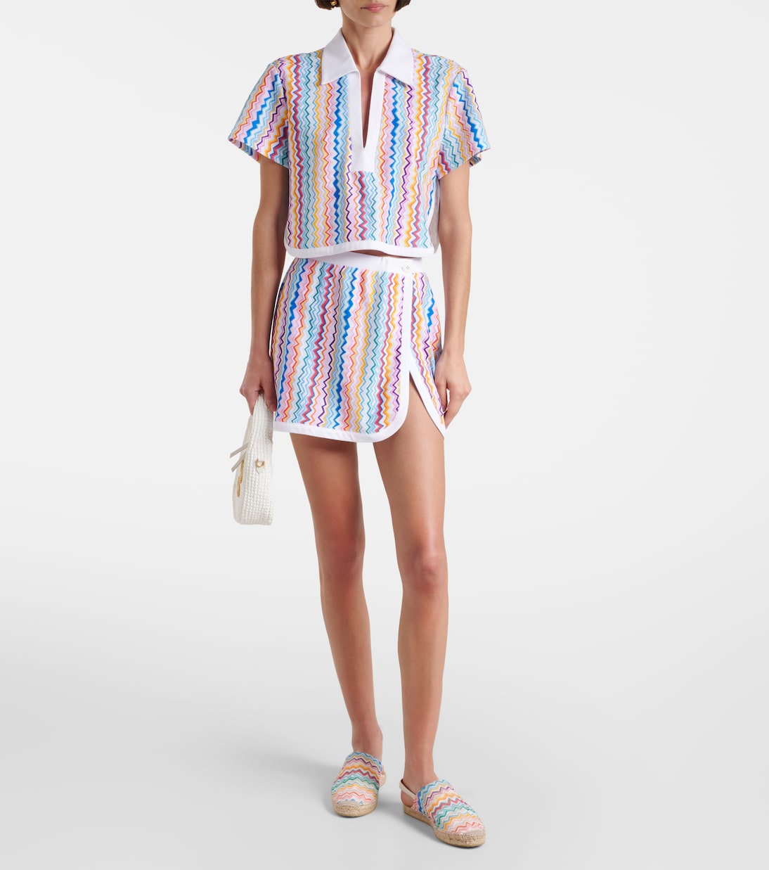 Falda envolvente de rizo en zigzag | Missoni