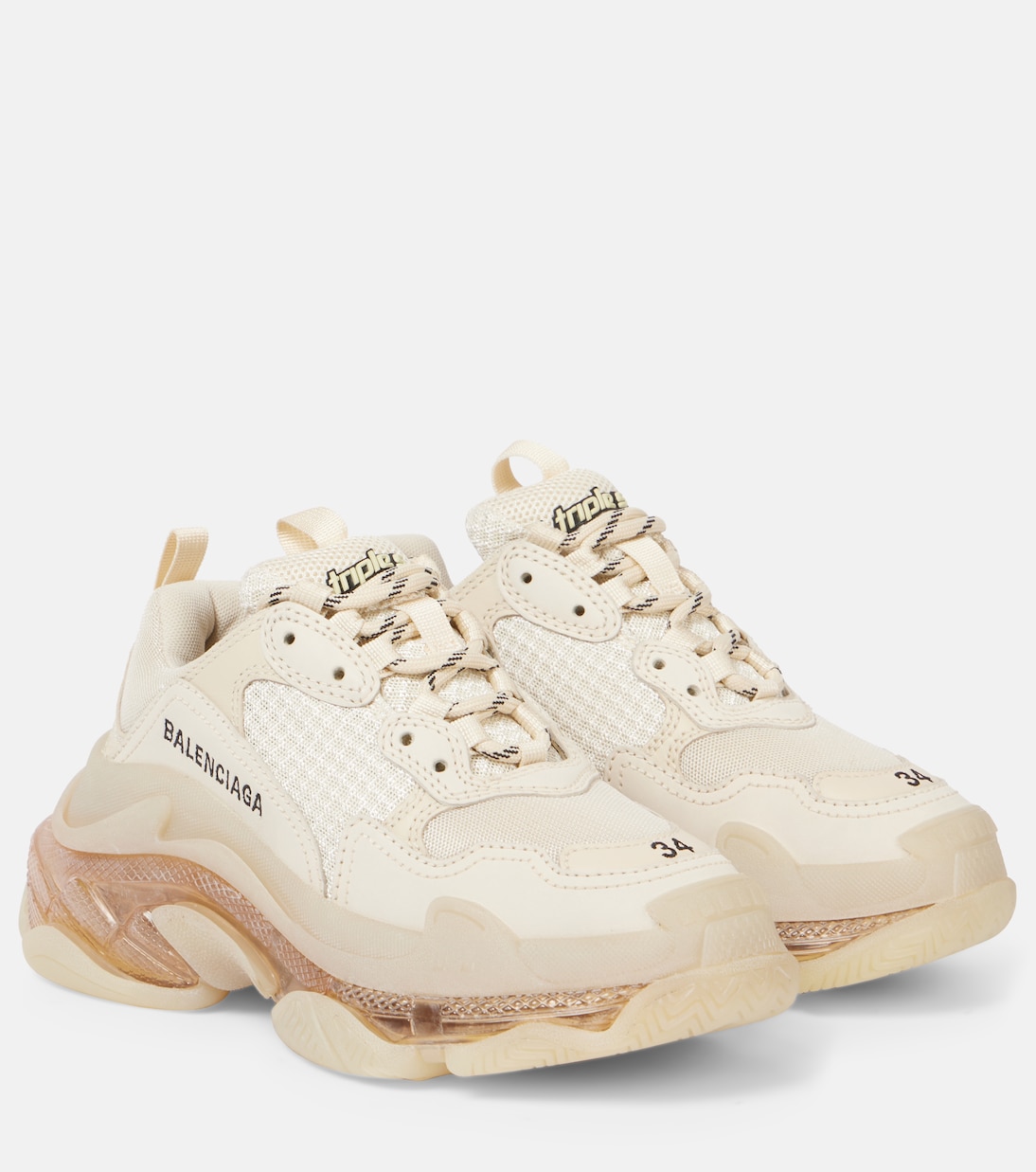 Triple S logo low-top sneakers | Balenciaga
