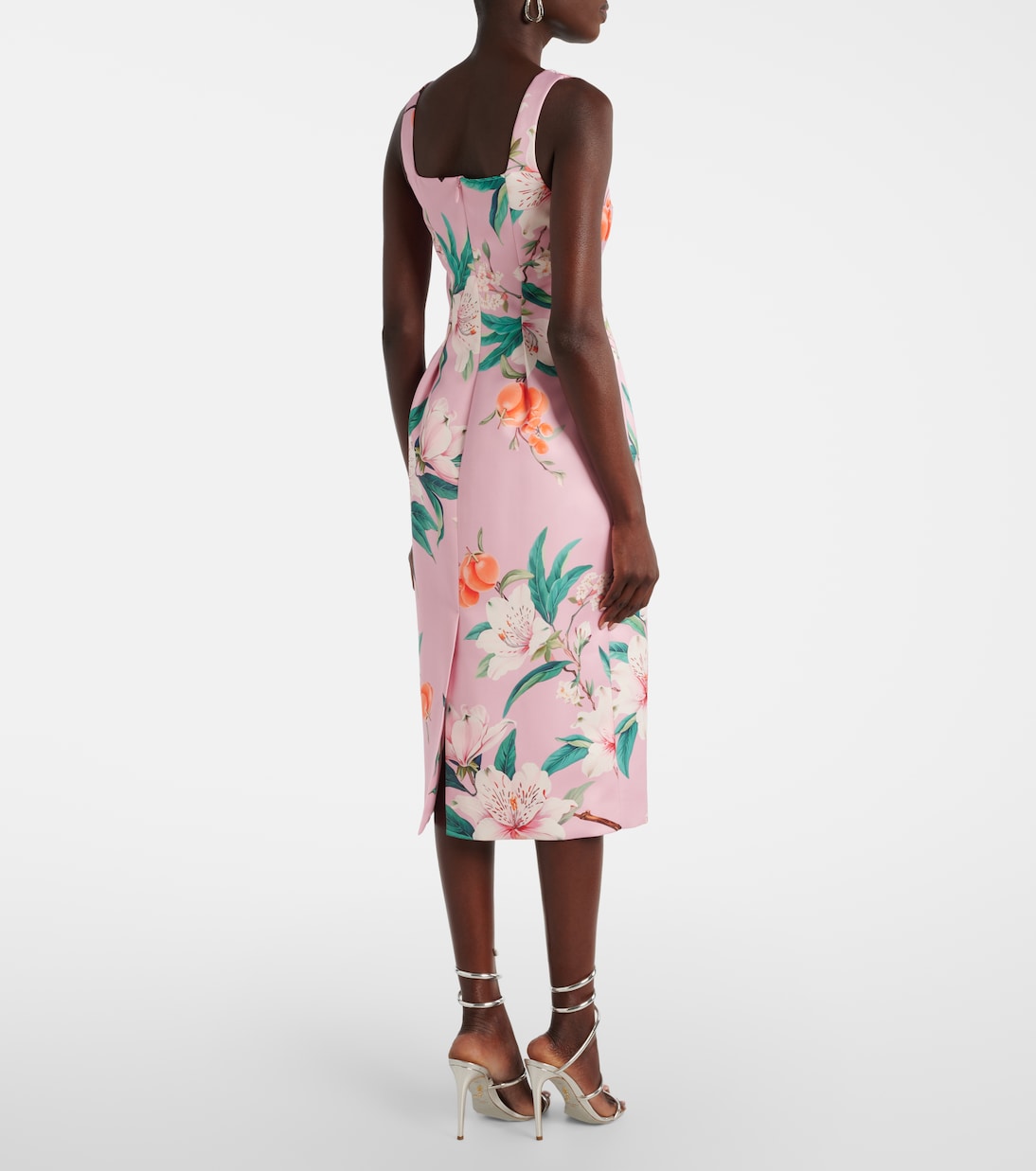 Midikleid Larissa aus Satin | Leo Lin