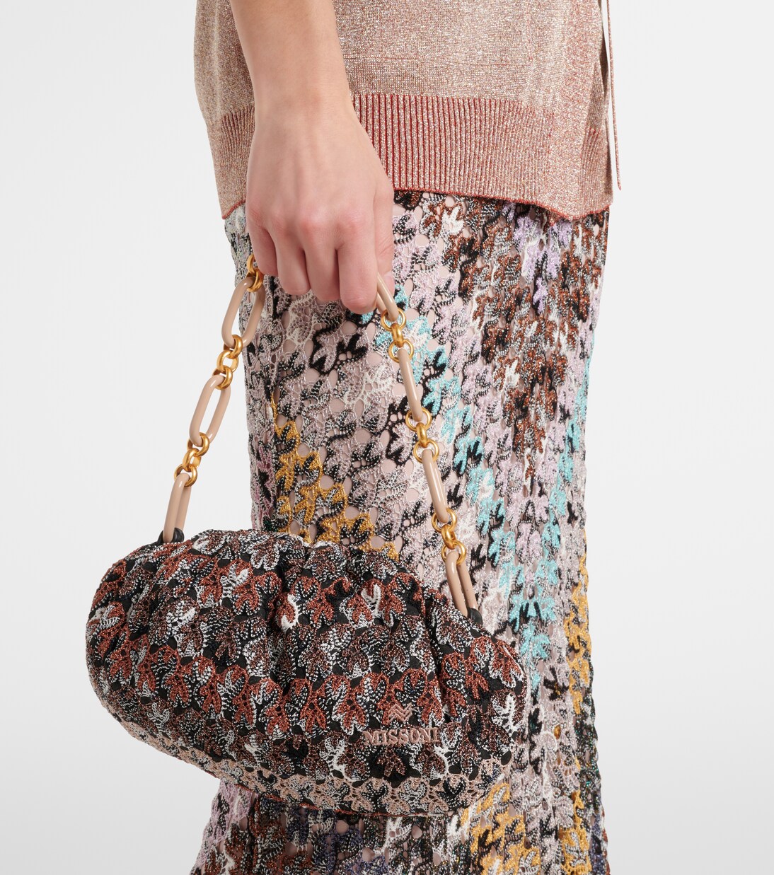 Medium beaded shoulder bag | Missoni