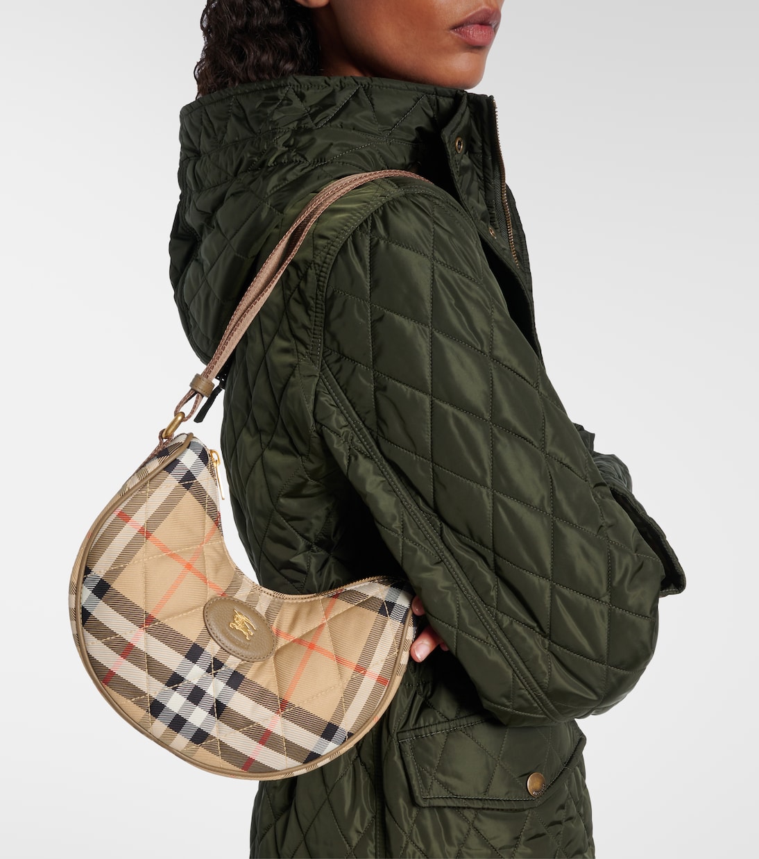 Schultertasche Horseshoe Small Check | Burberry