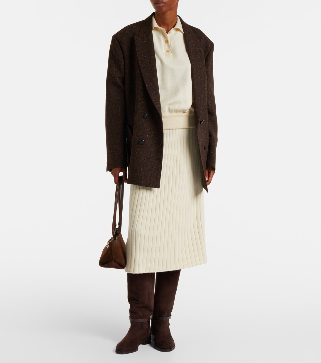 Lawton knotted suede knee-high boots | Jimmy Choo