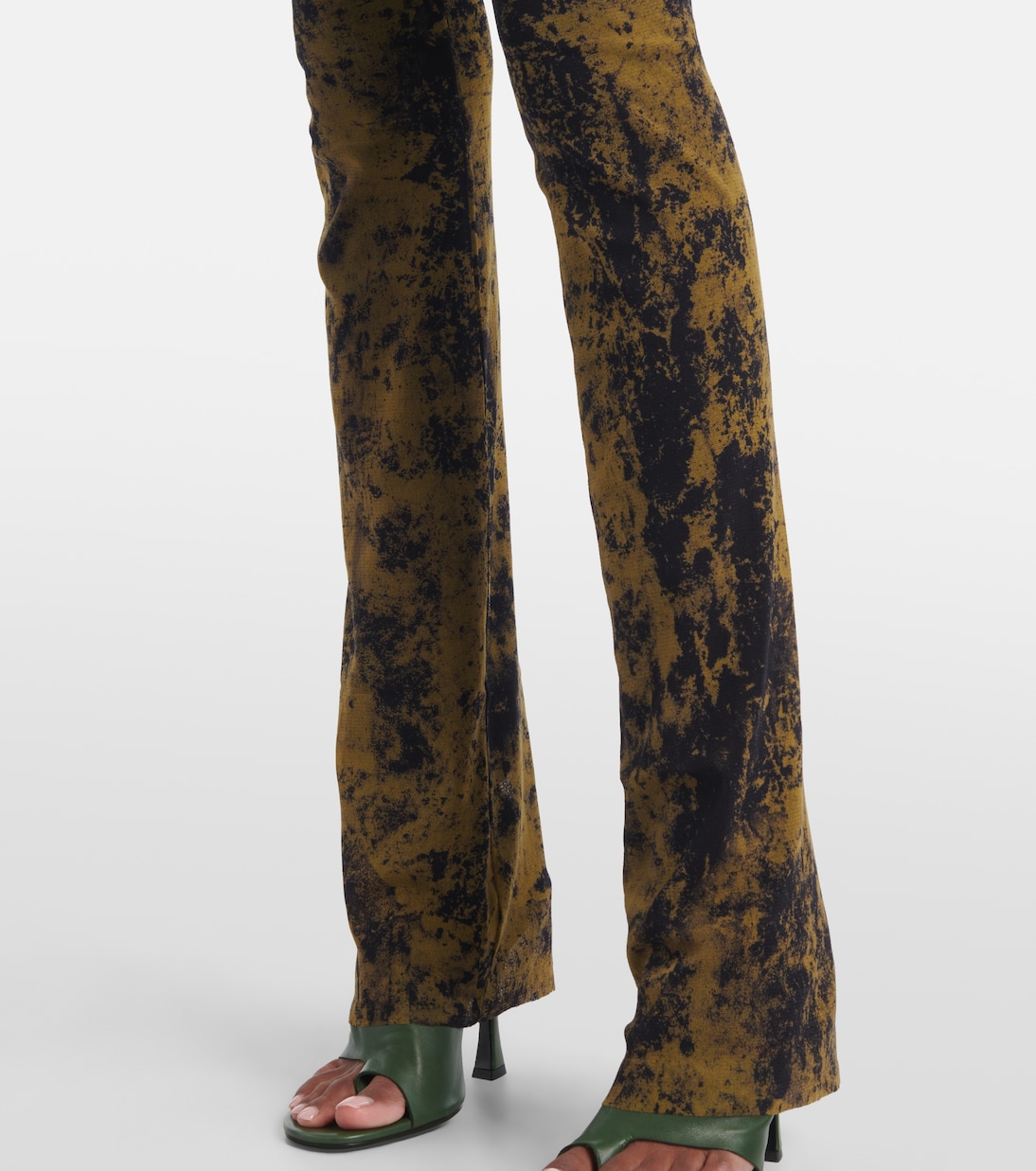 Médaillon printed mesh slim pants | Jean Paul Gaultier