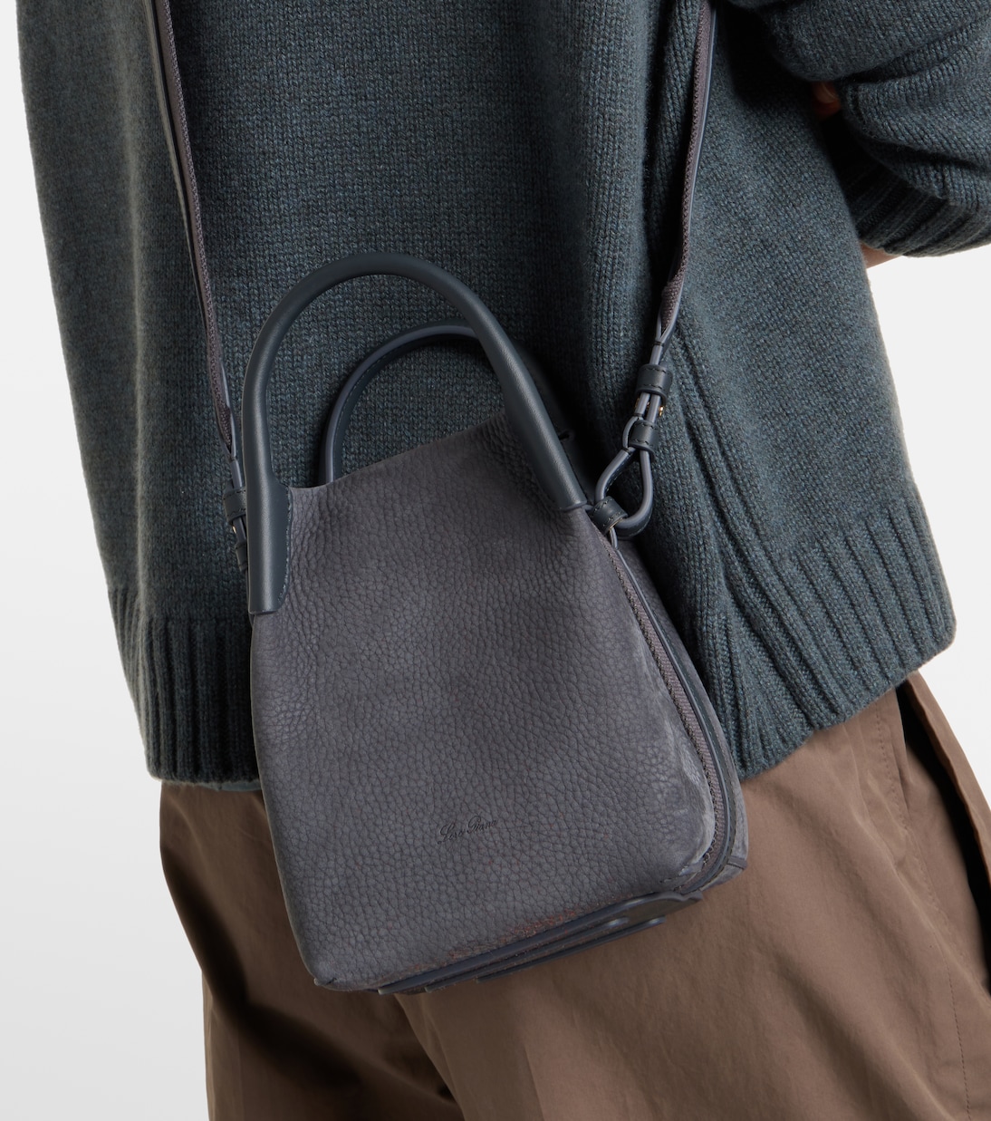 Bale Micro leather bucket bag | Loro Piana