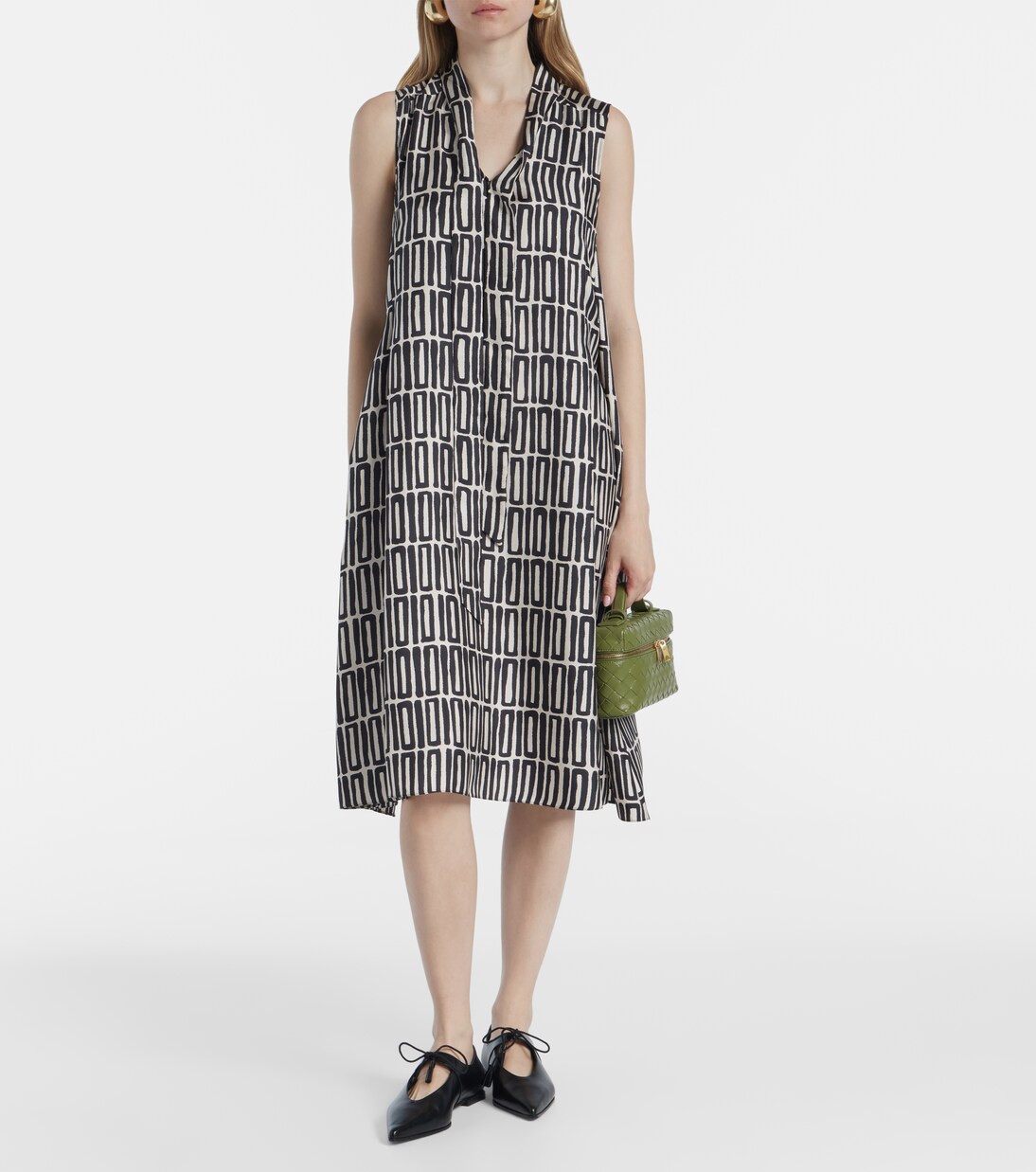 Jackie silk twill midi dress | 'S Max Mara