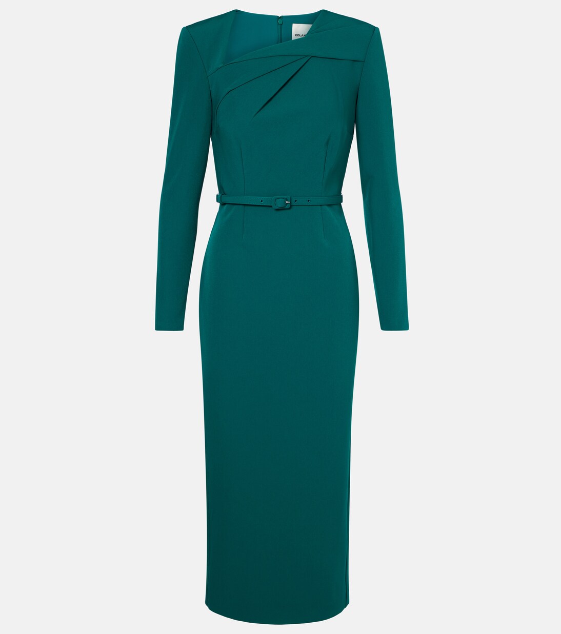 Robe midi en crêpe | Roland Mouret