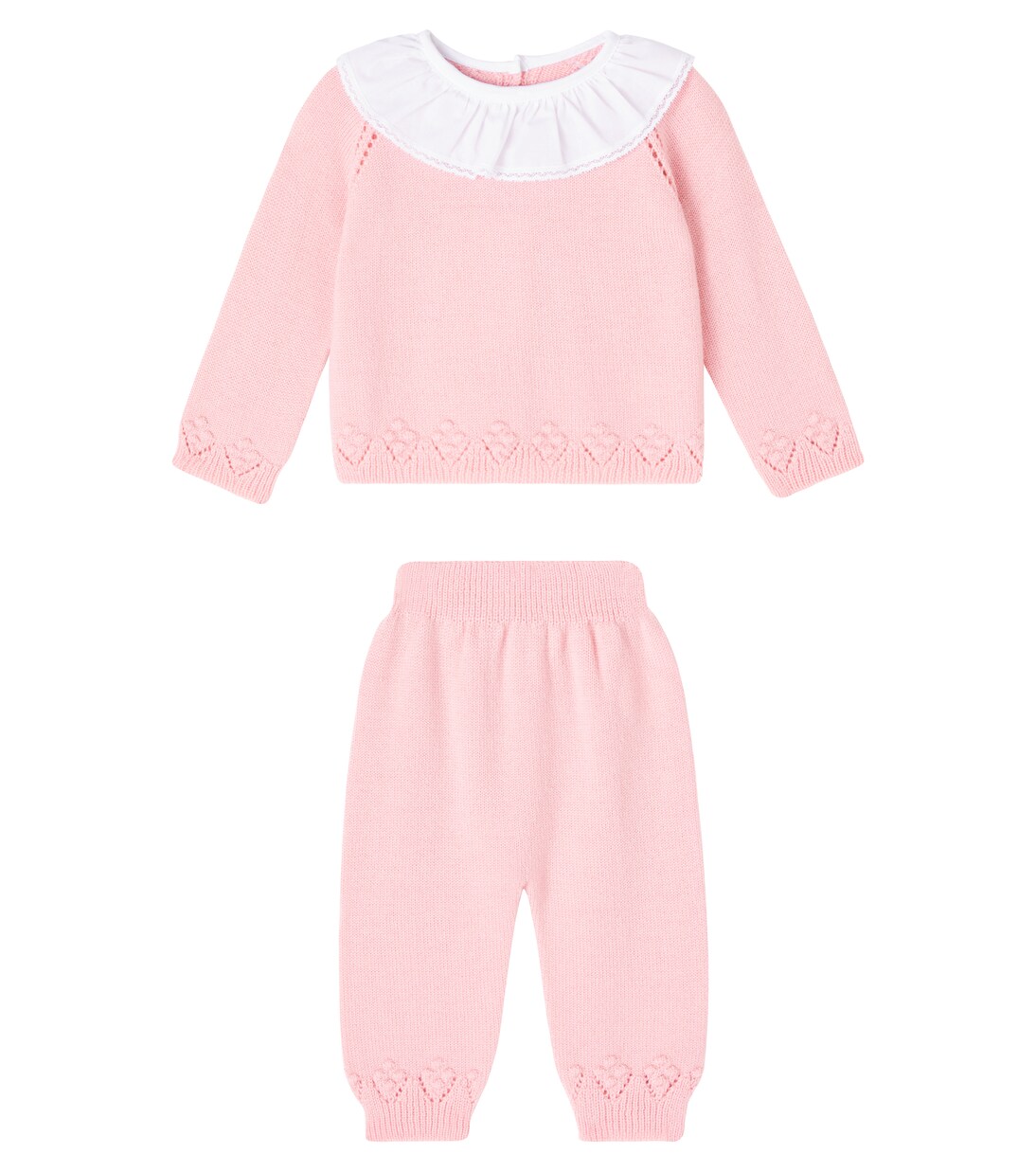Baby Baya wool cardigan and pants set  | La Coqueta
