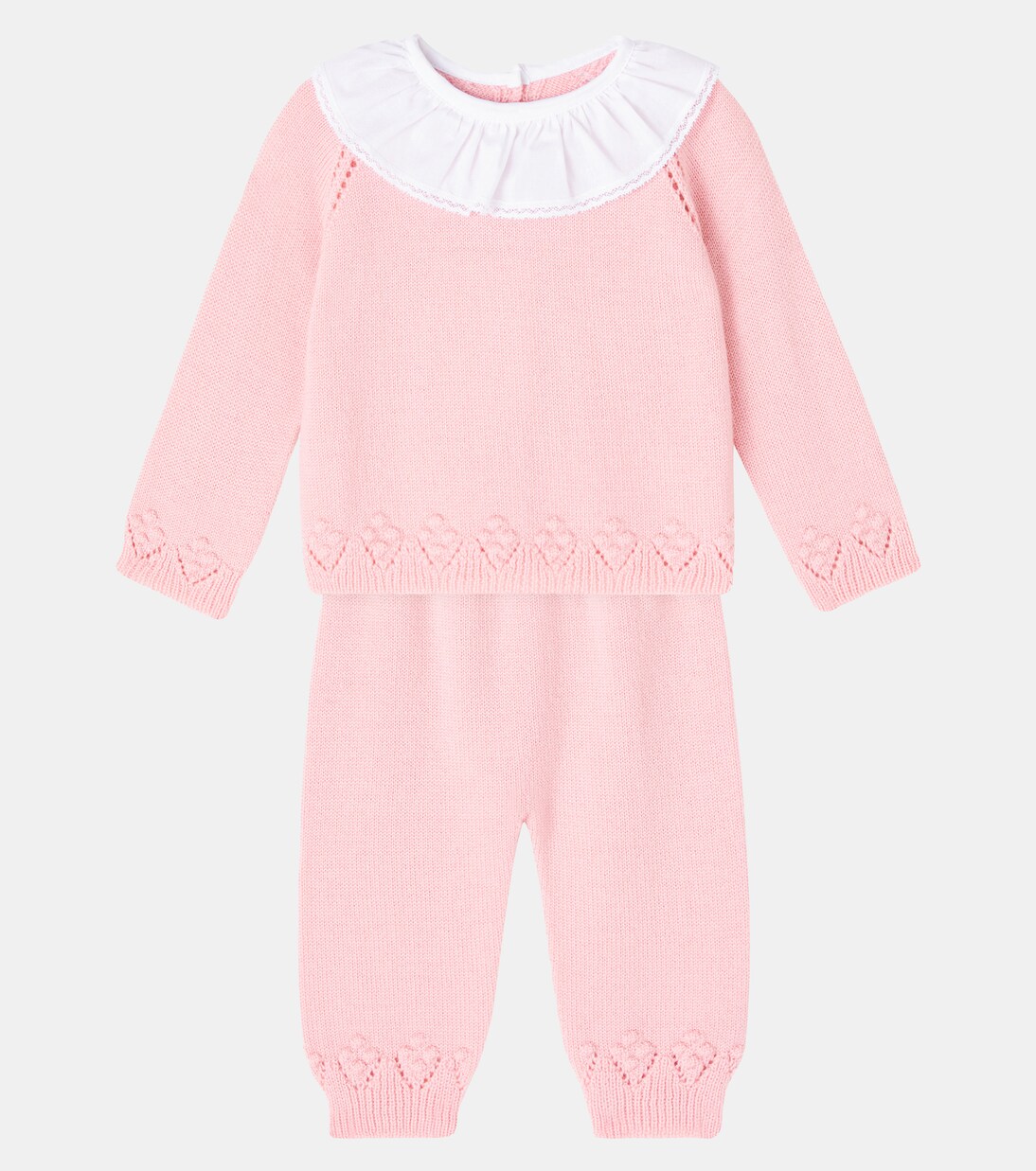 Baby Baya wool cardigan and pants set  | La Coqueta