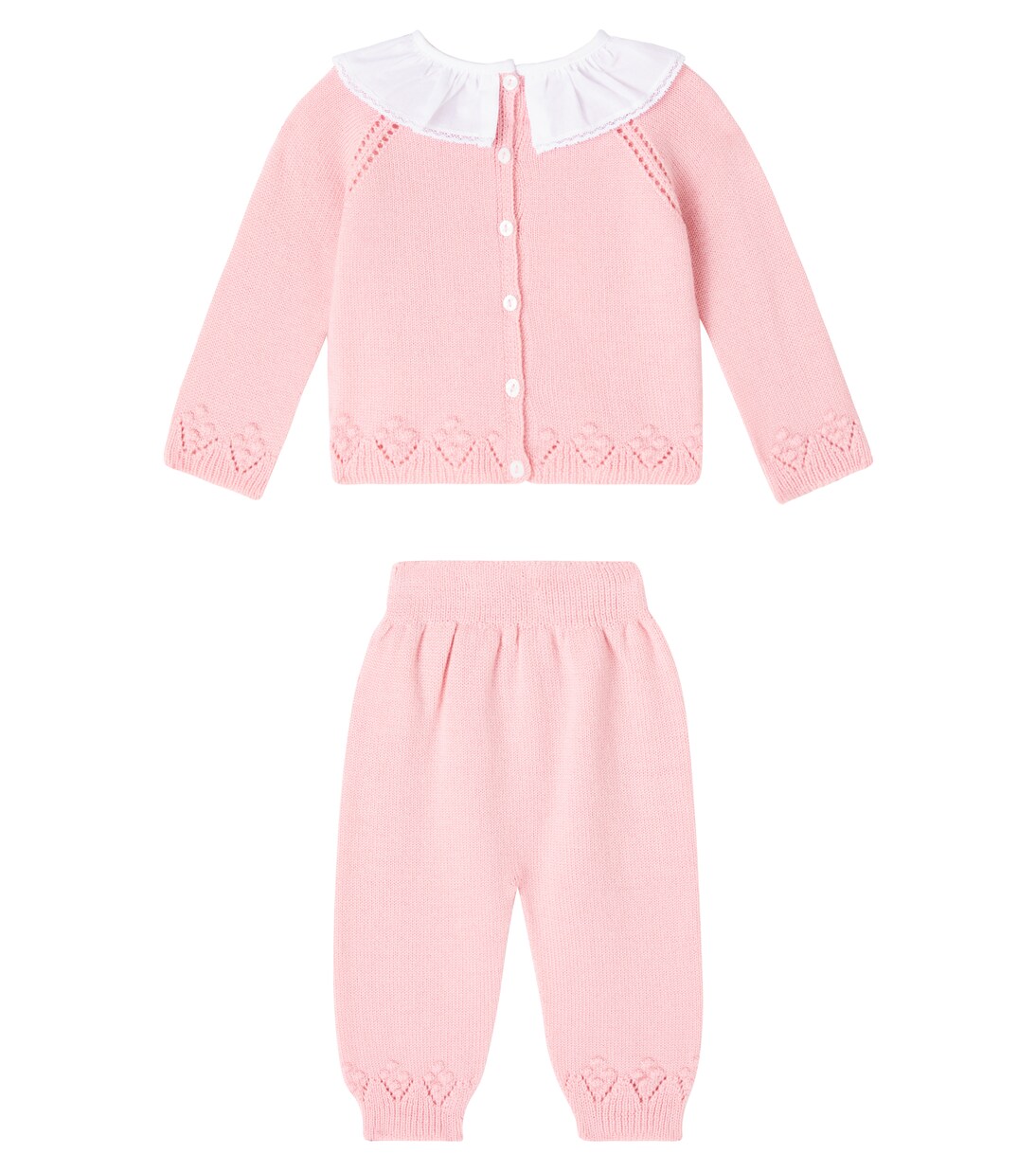 Baby Baya wool cardigan and pants set  | La Coqueta