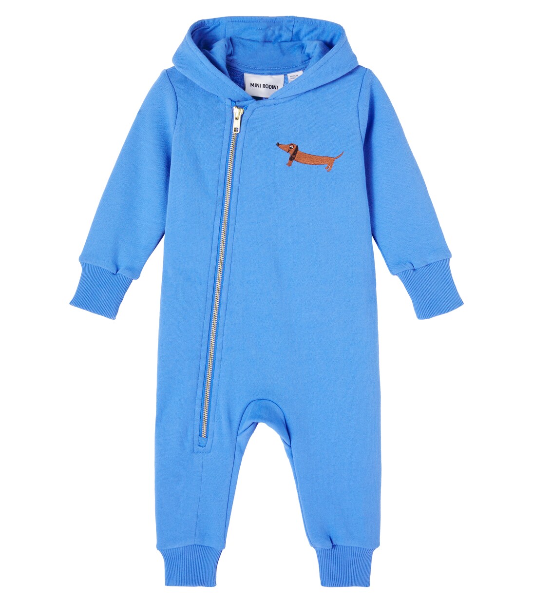 Baby embroidered cotton onesie | Mini Rodini