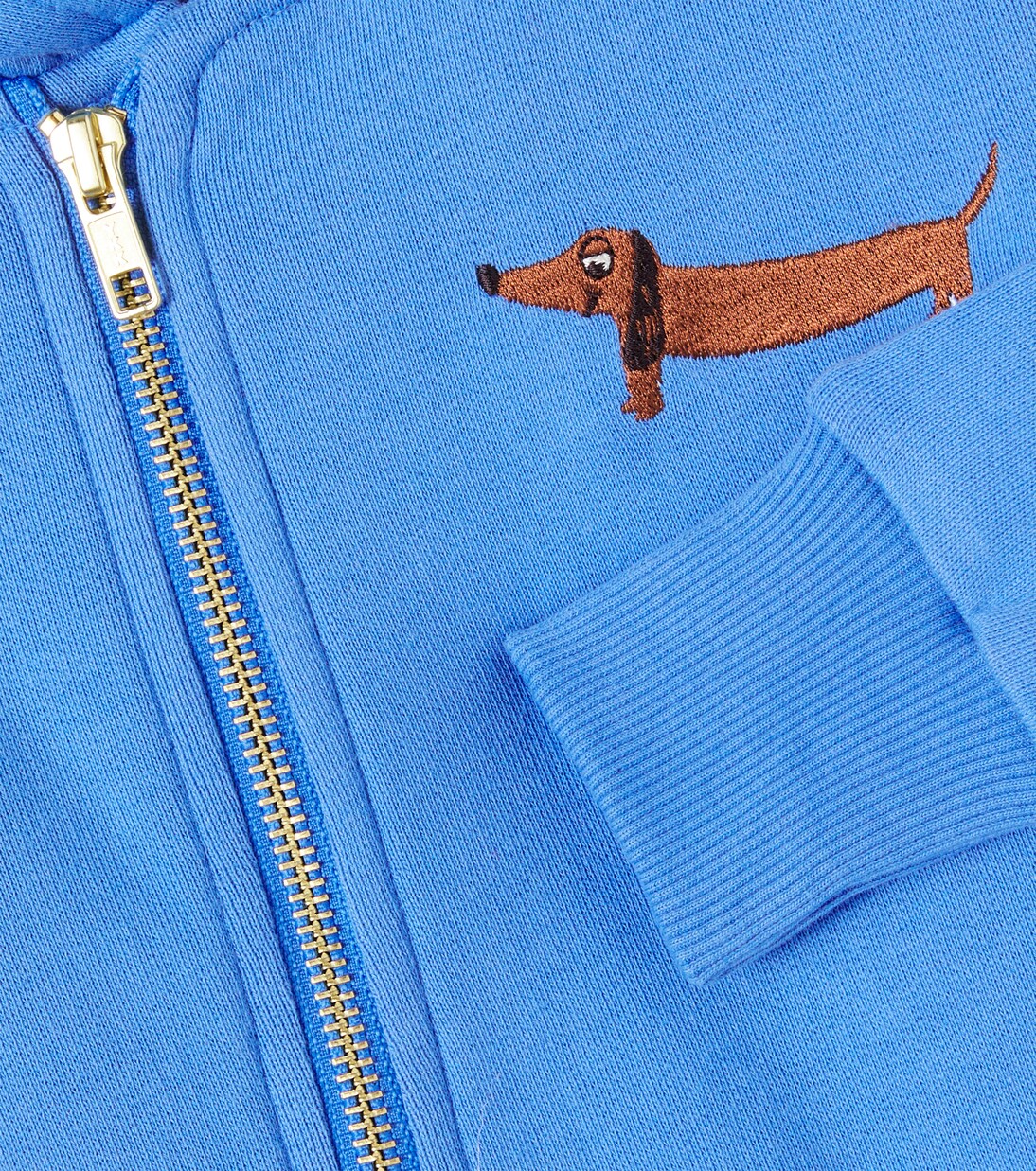 Baby embroidered cotton onesie | Mini Rodini