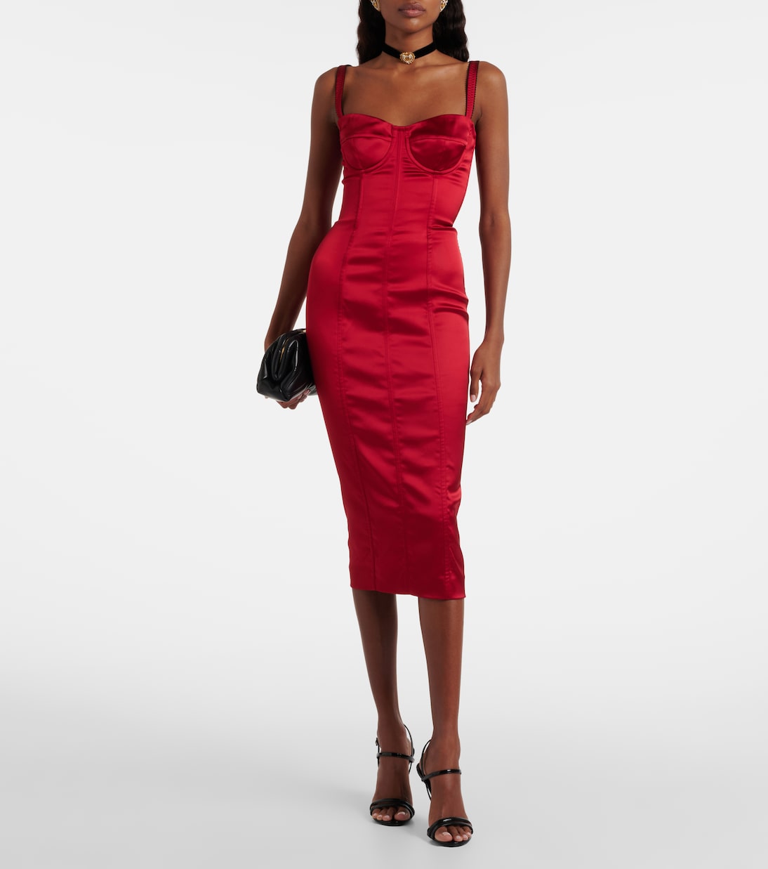 Bustier-Kleid aus Satin | Dolce&Gabbana