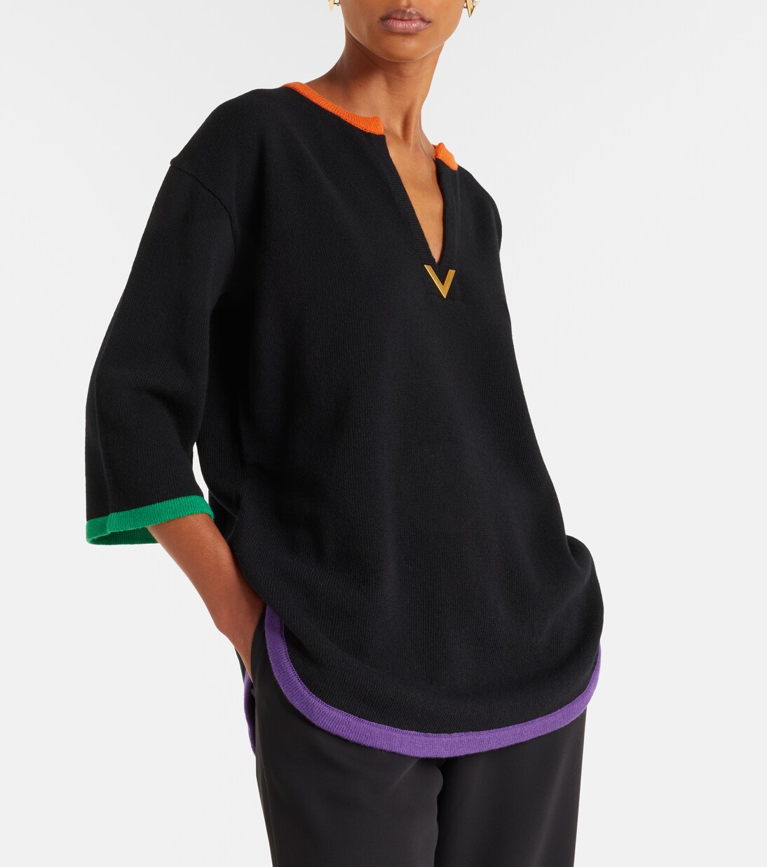 Pullover VGold aus Schurwolle | Valentino