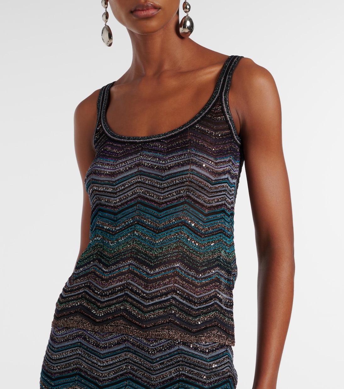 Zigzag lamé top | Missoni