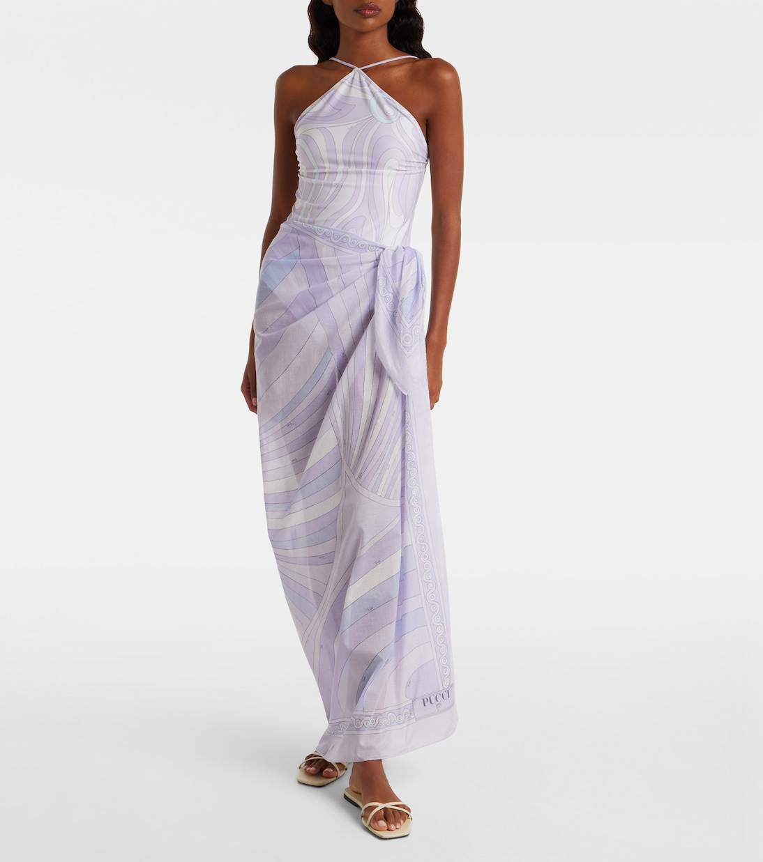 Iride cotton beach cover-up | Pucci