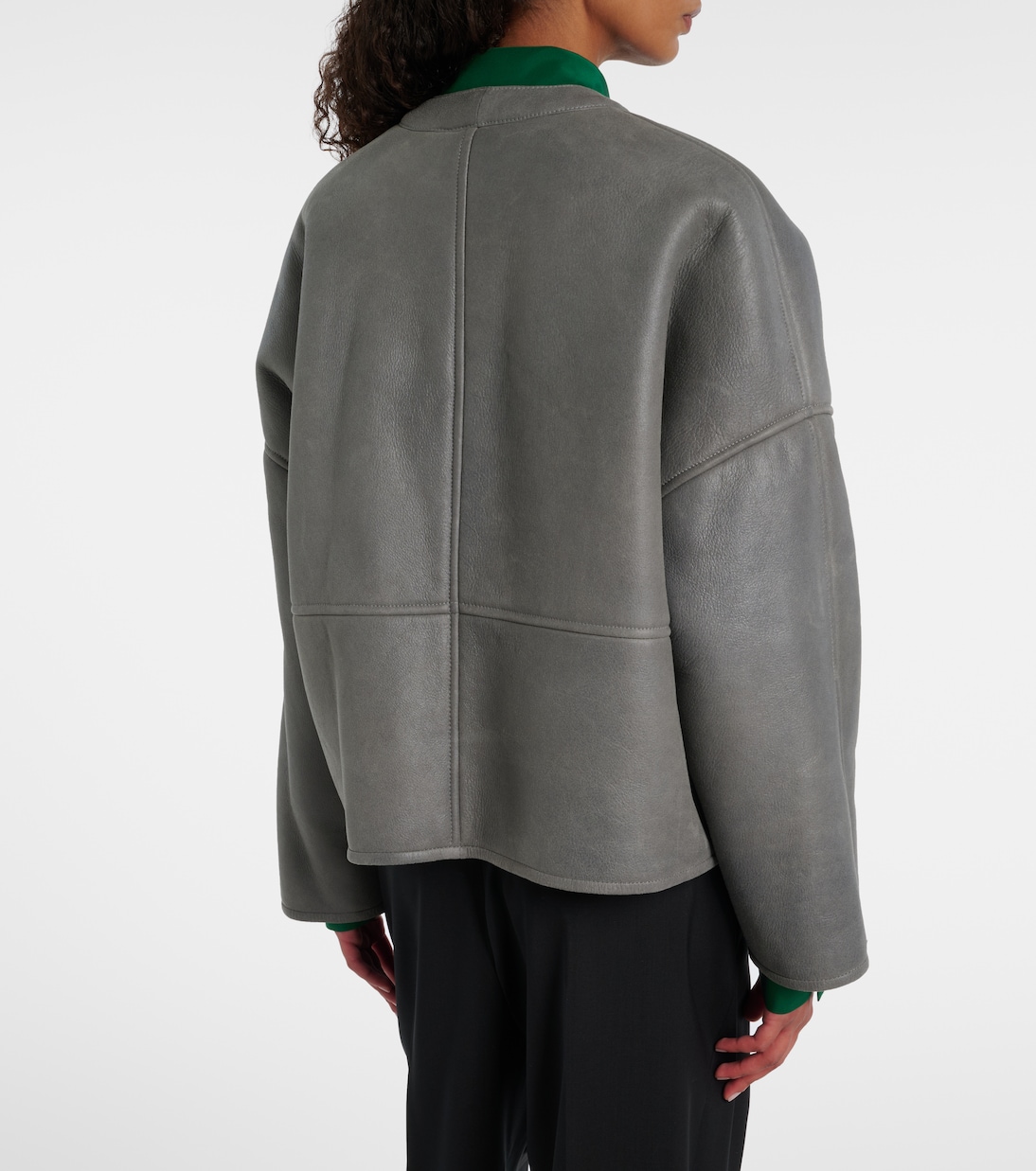 Pebble shearling-lined leather jacket | Loewe